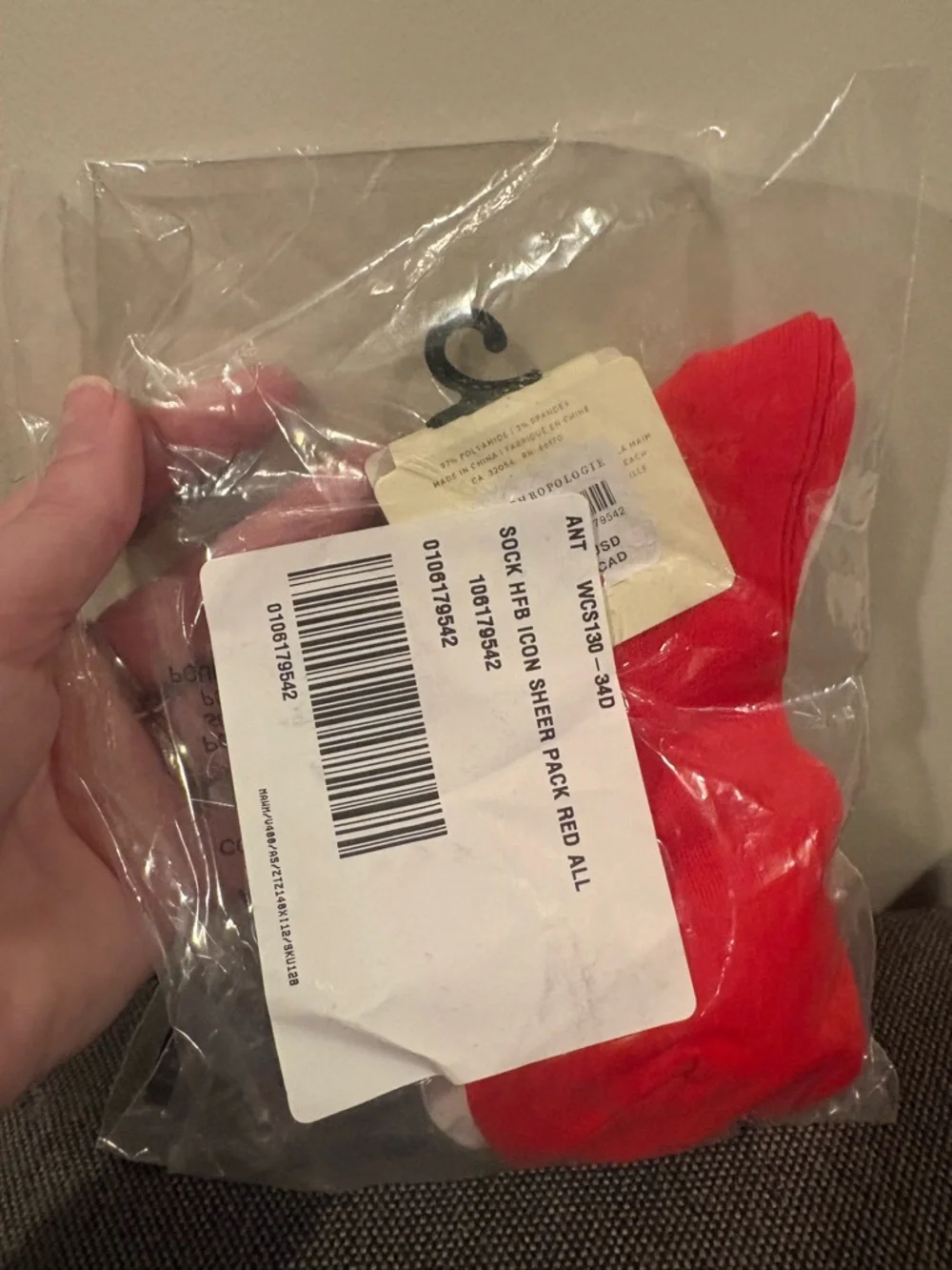 Anthropologie sheer icon socks hearts 2 pack